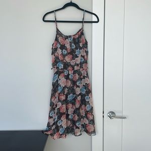 Forever 21 Brown Floral Mididress Size S